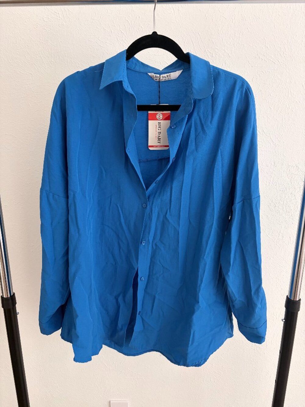 Blue Button Down Shirt Blue Dart NTW XL